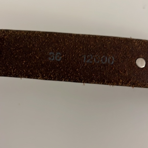 Onyx by Brighton 90’s Vintage 2-Tone Leather Golf Belt - Picture 8 of 8